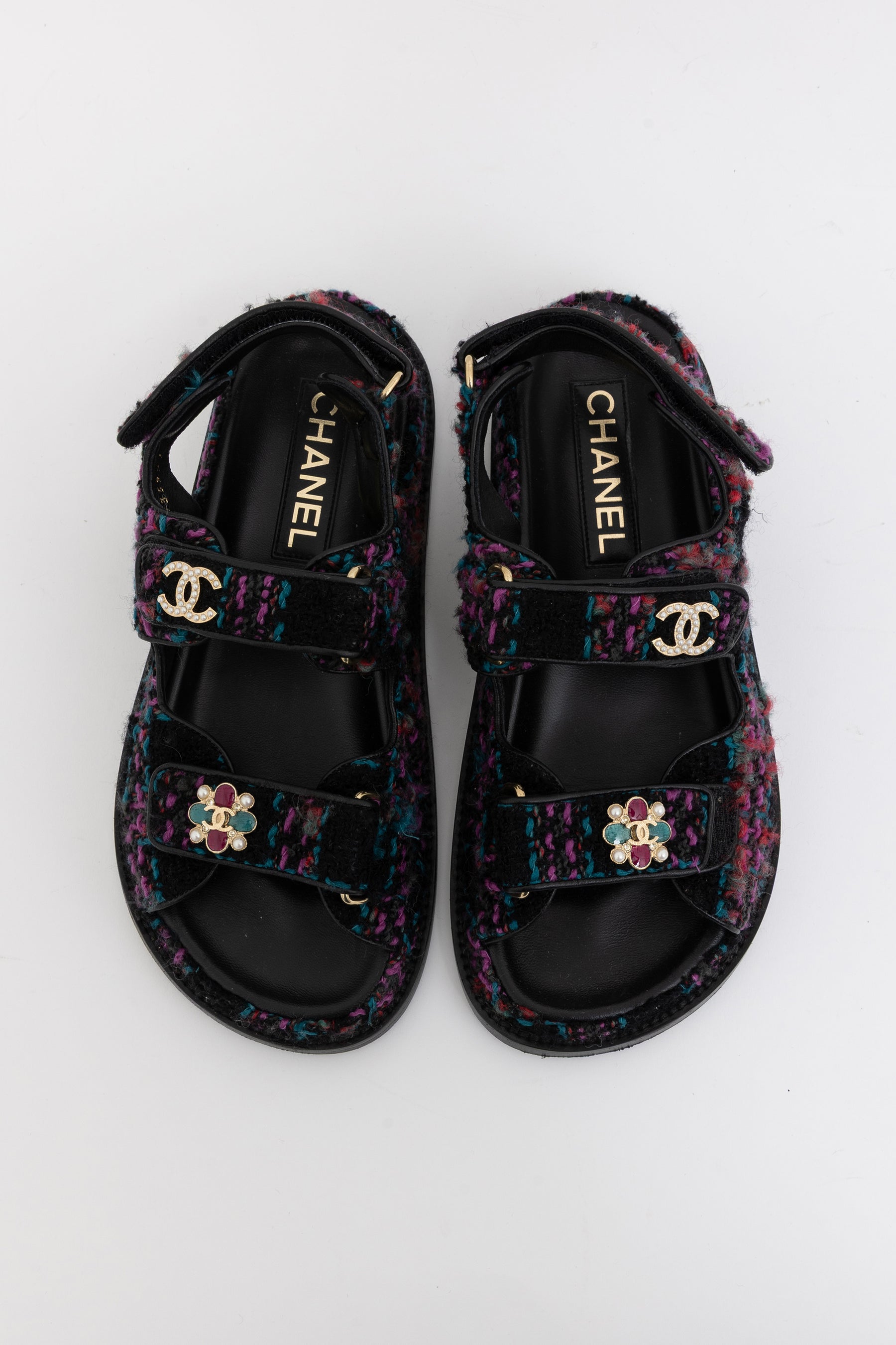 Tweed Dad Sandals