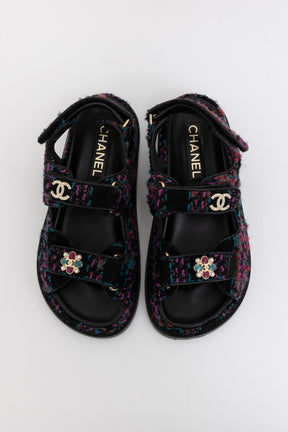 Tweed Dad Sandals
