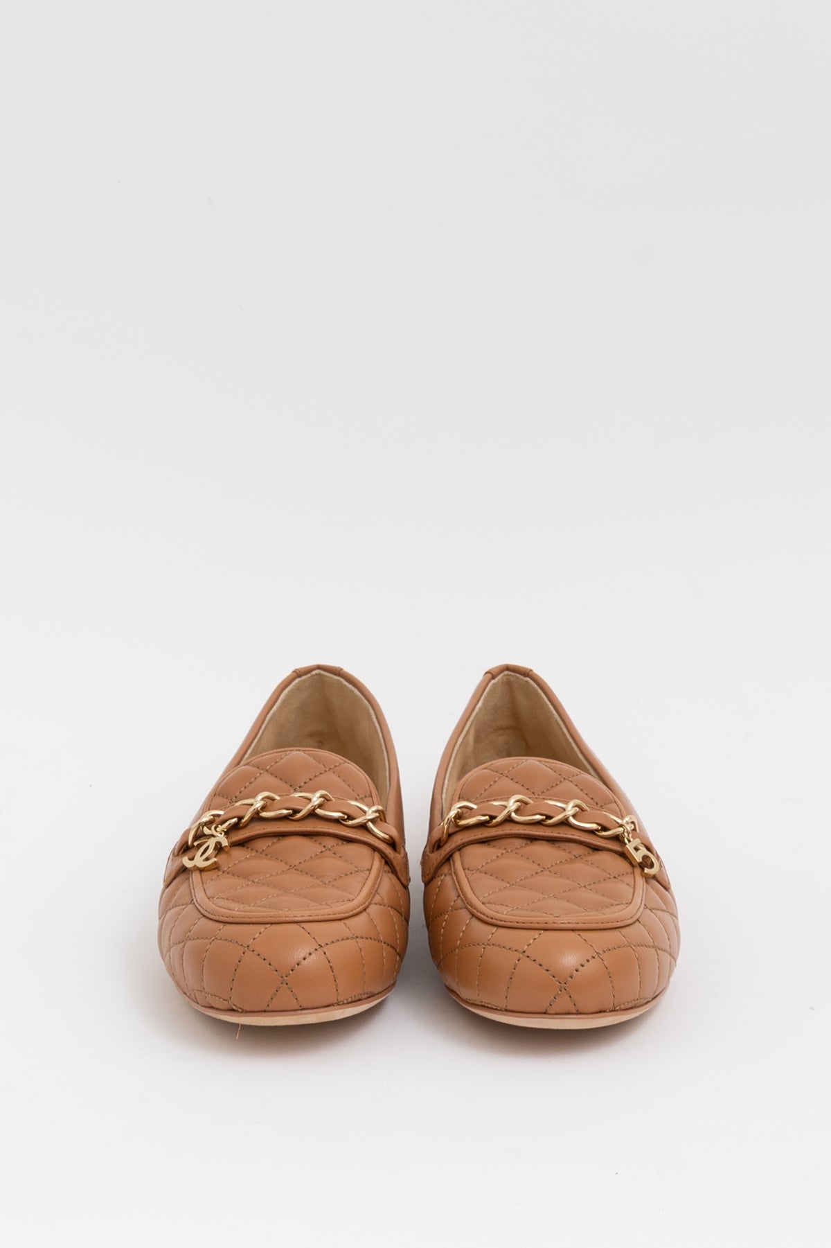 Quilted CC Chain Loafers