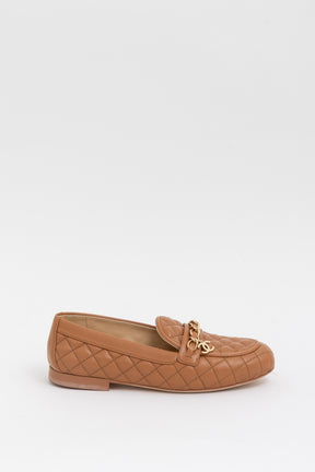 Quilted CC Chain Loafers