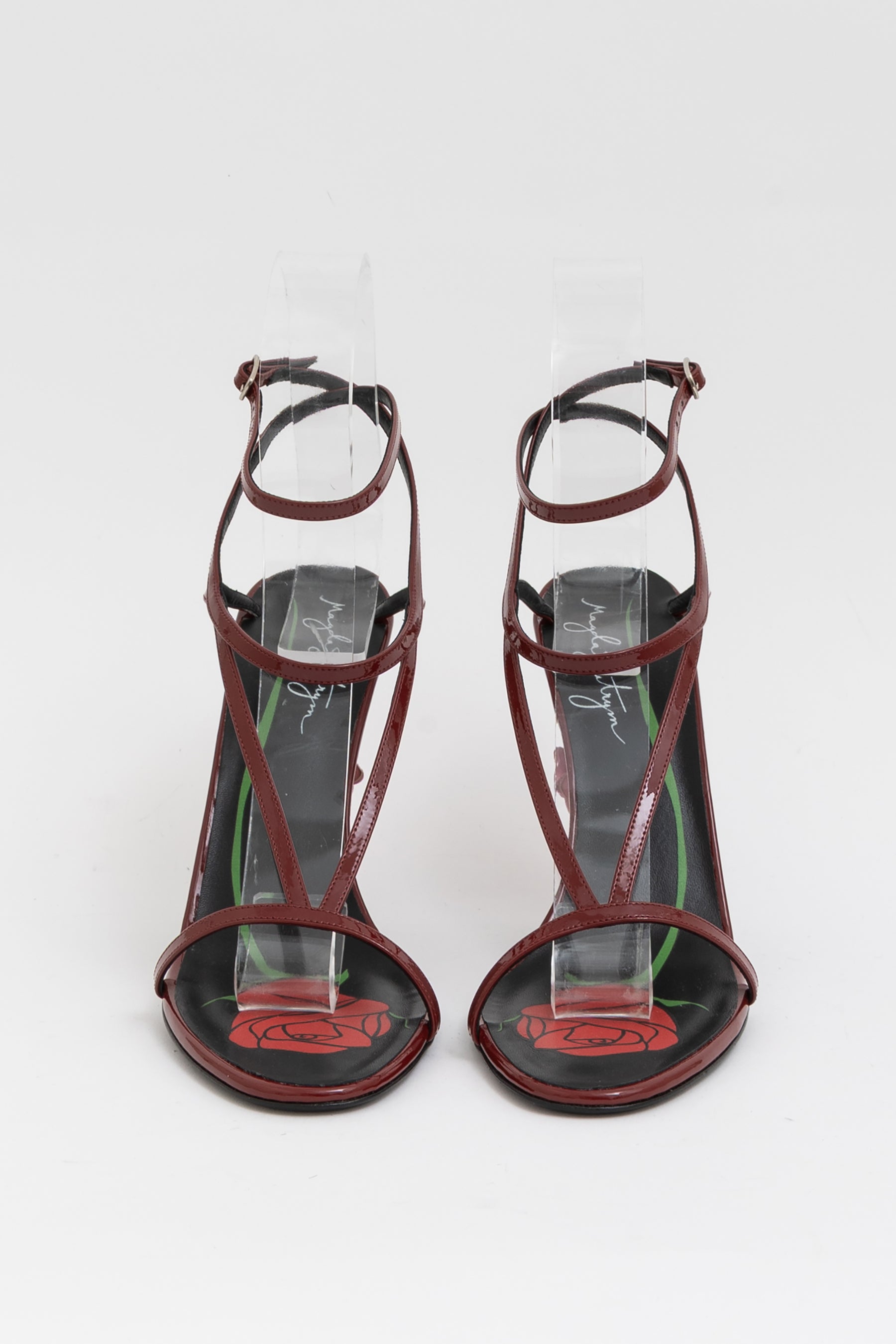 Floral Appliqué Strappy Sandals
