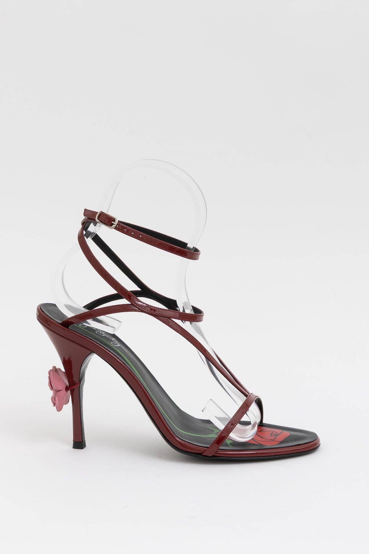Floral Appliqué Strappy Sandals