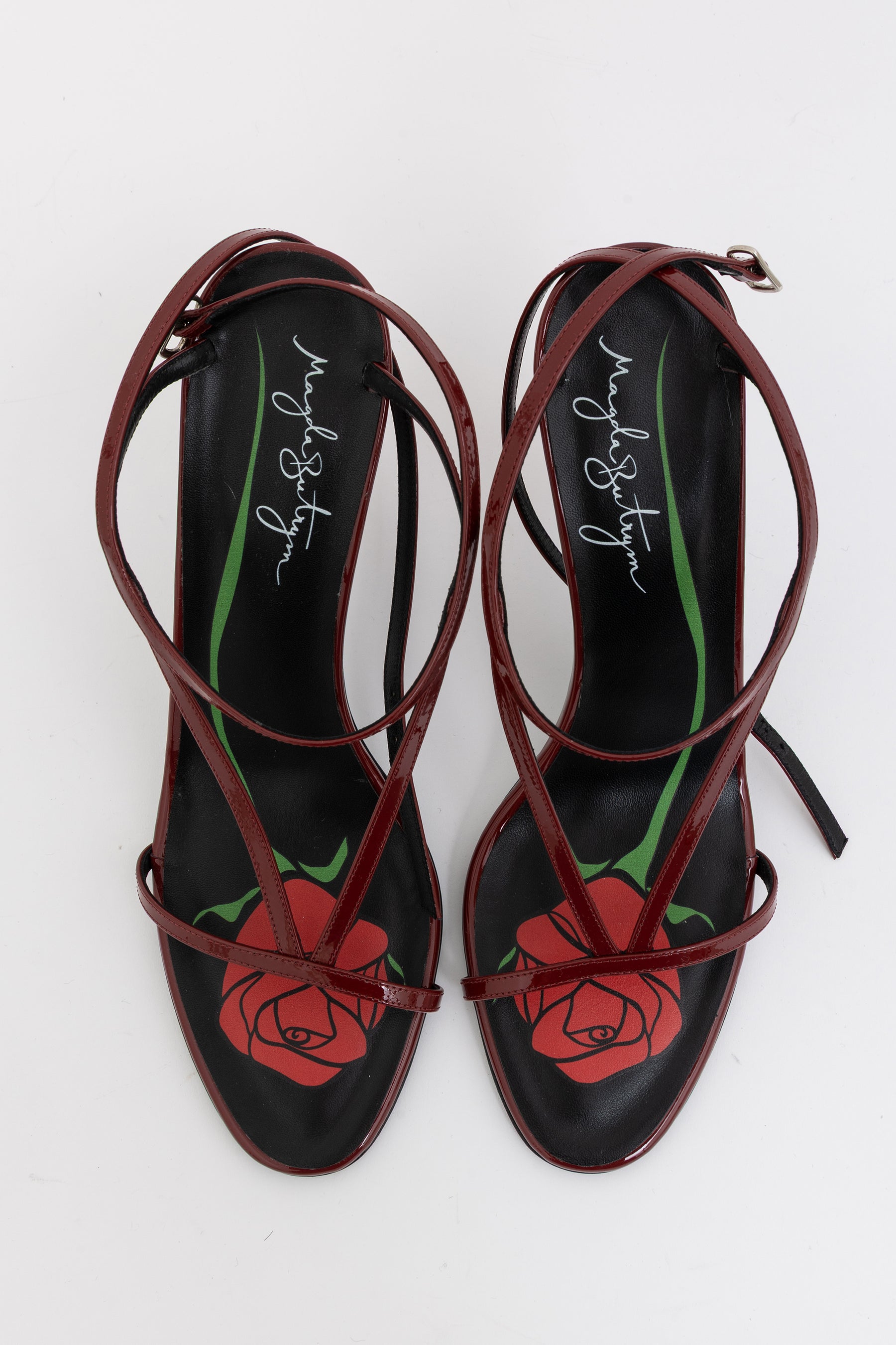 Floral Appliqué Strappy Sandals