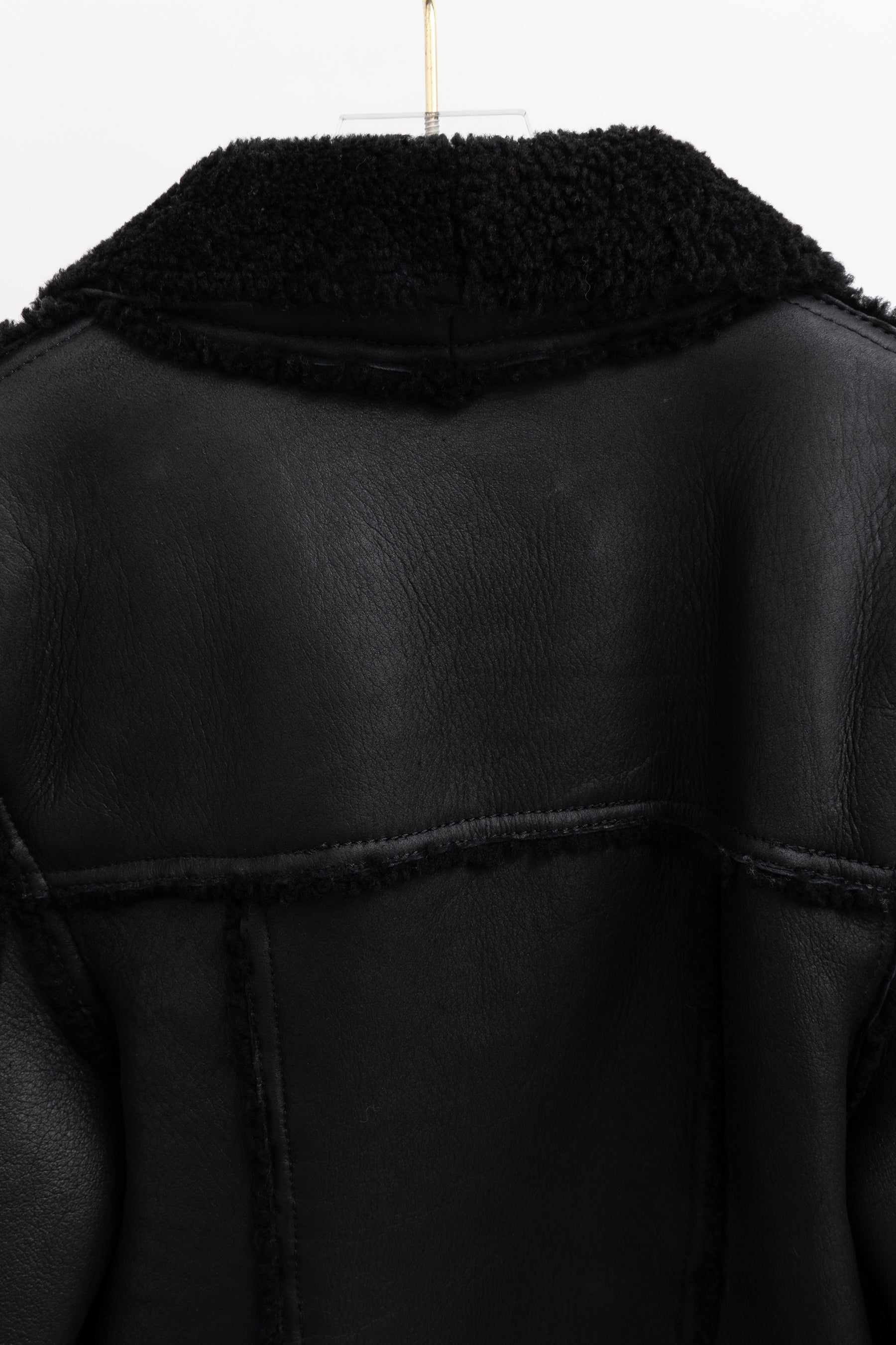Double-Breasted Shearling Jacket
