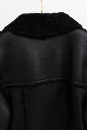 Double-Breasted Shearling Jacket