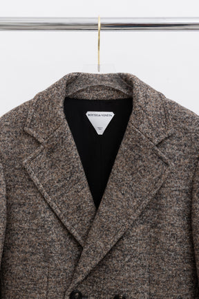 Double-Breasted Caped Blazer