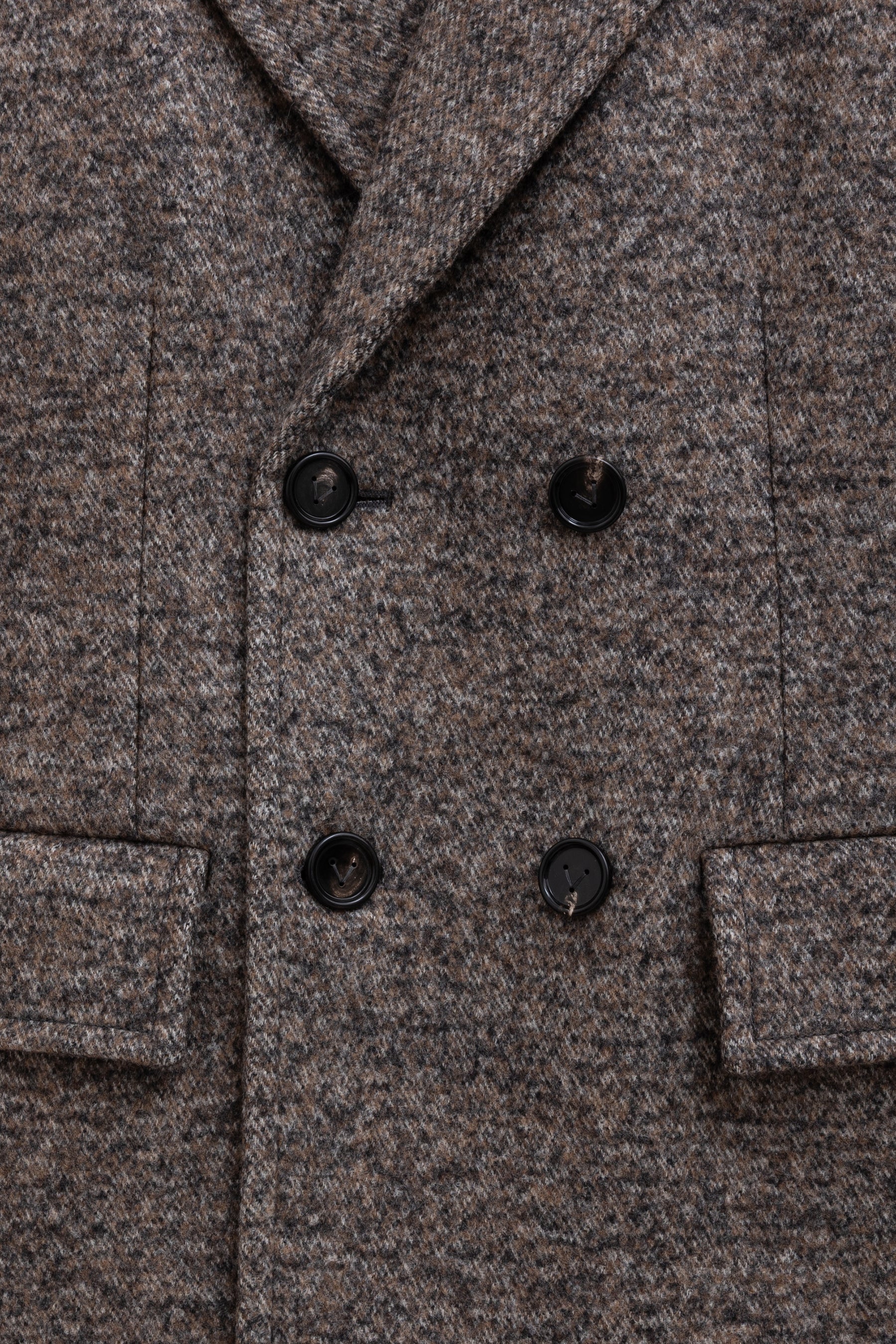 Double-Breasted Caped Blazer