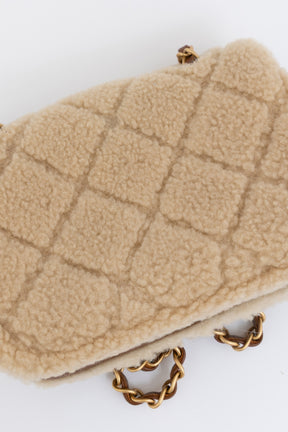 Mini Shearling Flap Bag