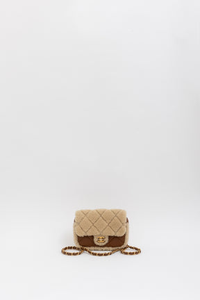 Mini Shearling Flap Bag