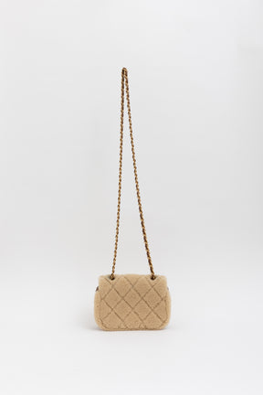 Mini Shearling Flap Bag