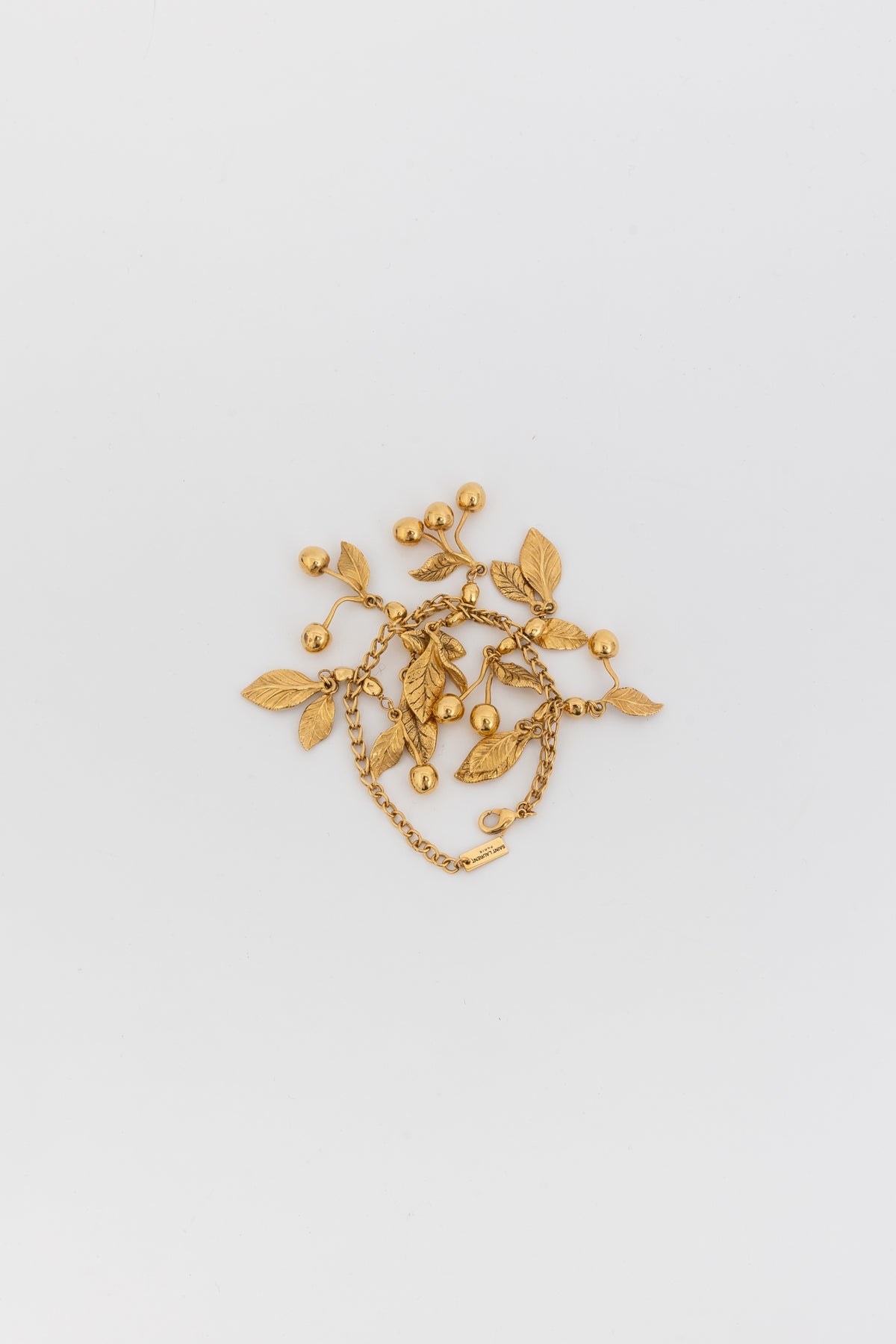 Saint Laurent Leaves Charm Bracelet