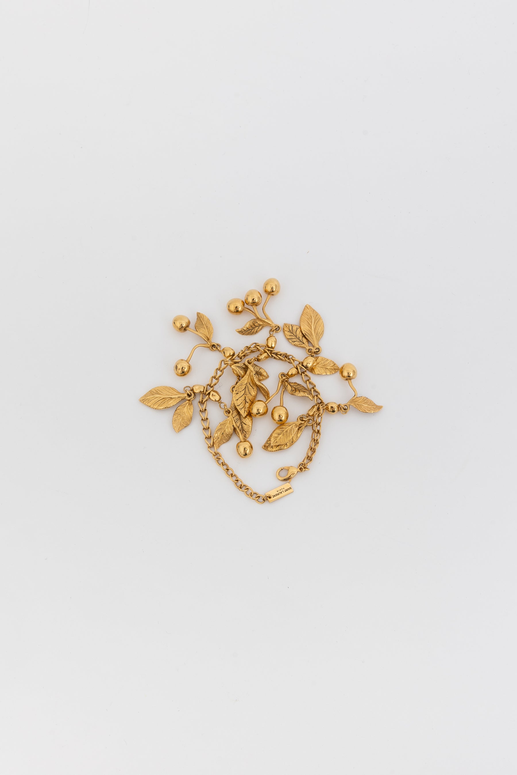 Saint Laurent Leaves Charm Bracelet
