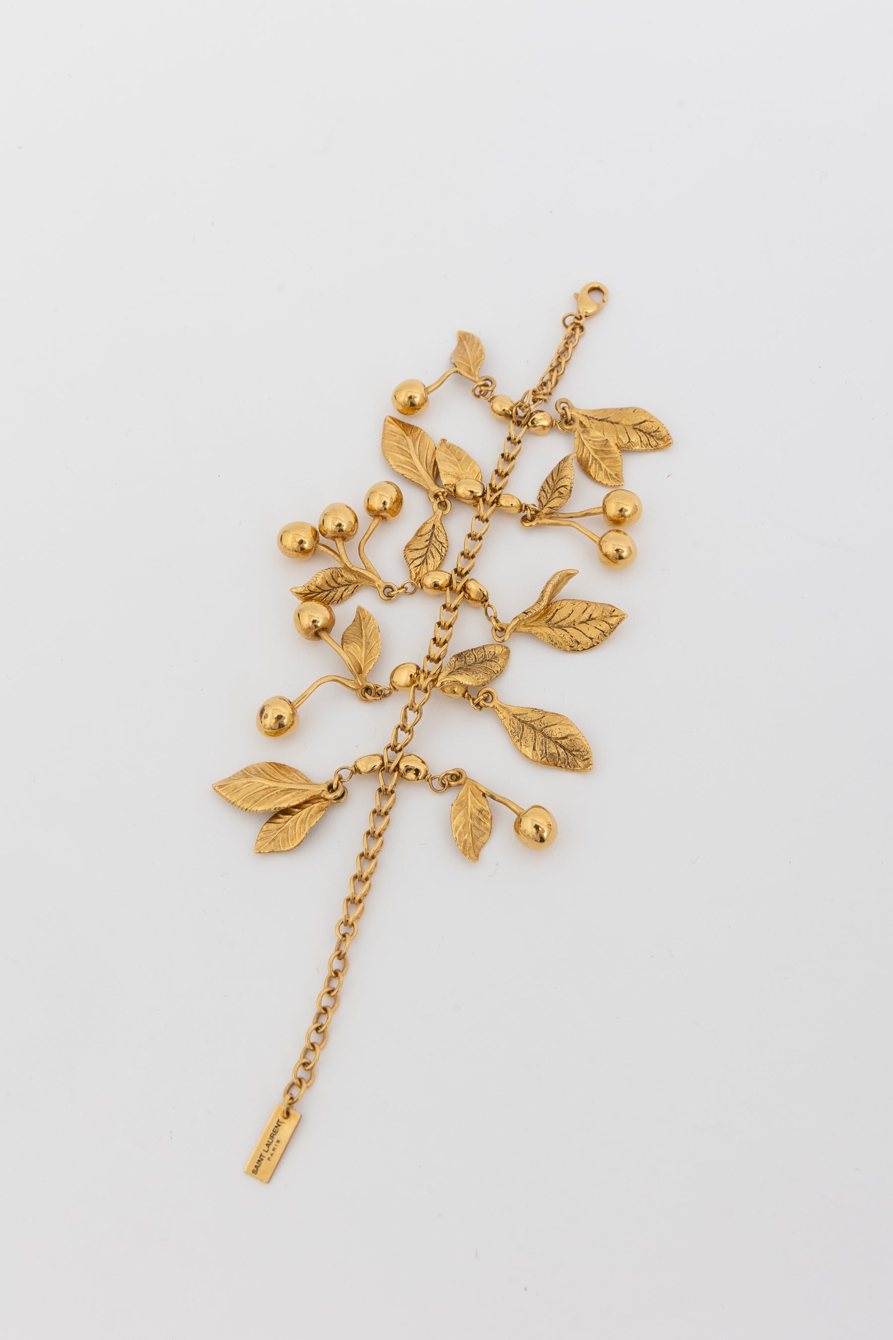 Saint Laurent Leaves Charm Bracelet