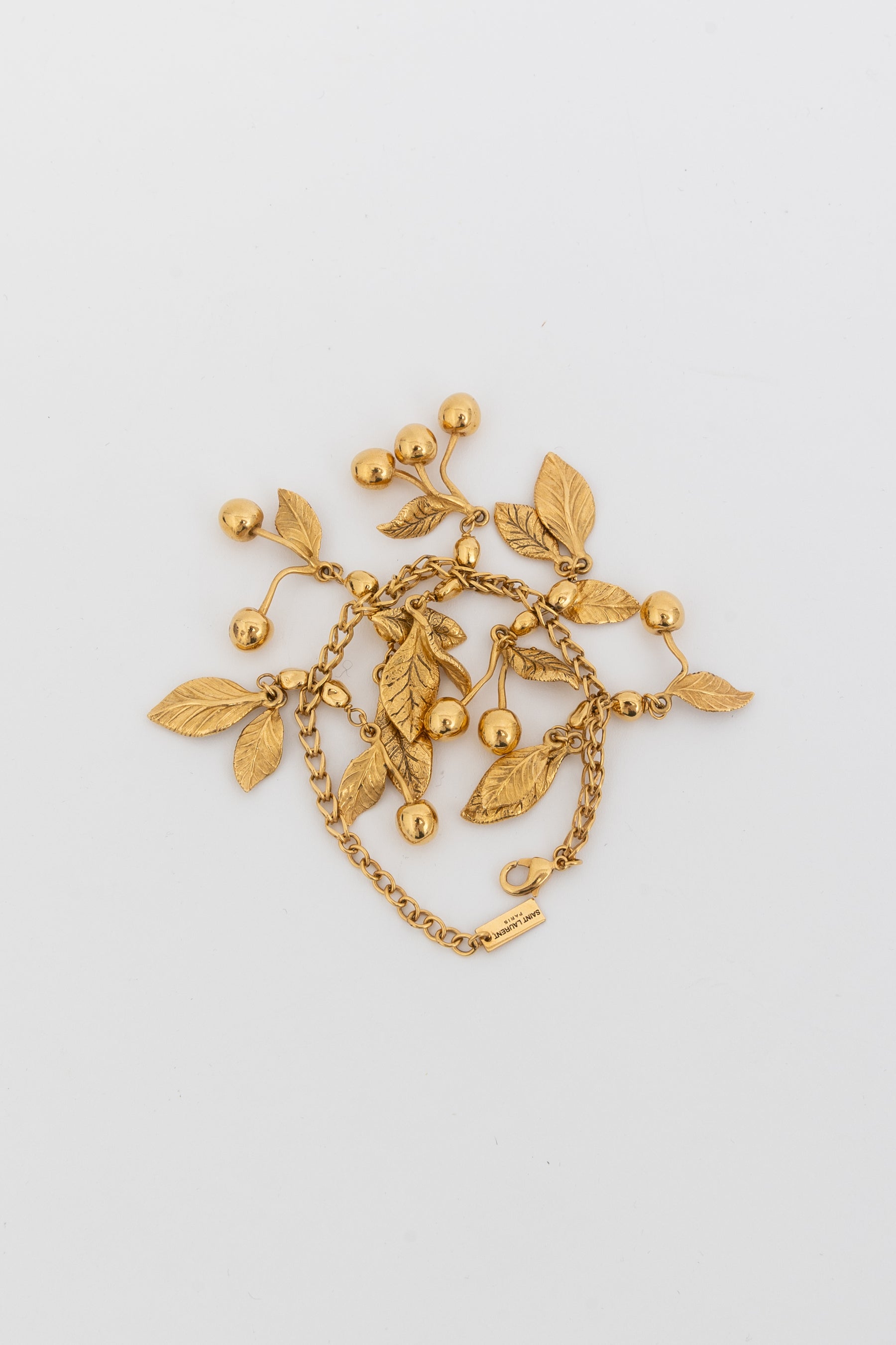 Saint Laurent Leaves Charm Bracelet