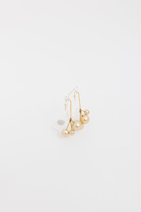 Bijoux Triple Faux Pearl Drop Earrings