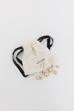 Bijoux Triple Faux Pearl Drop Earrings