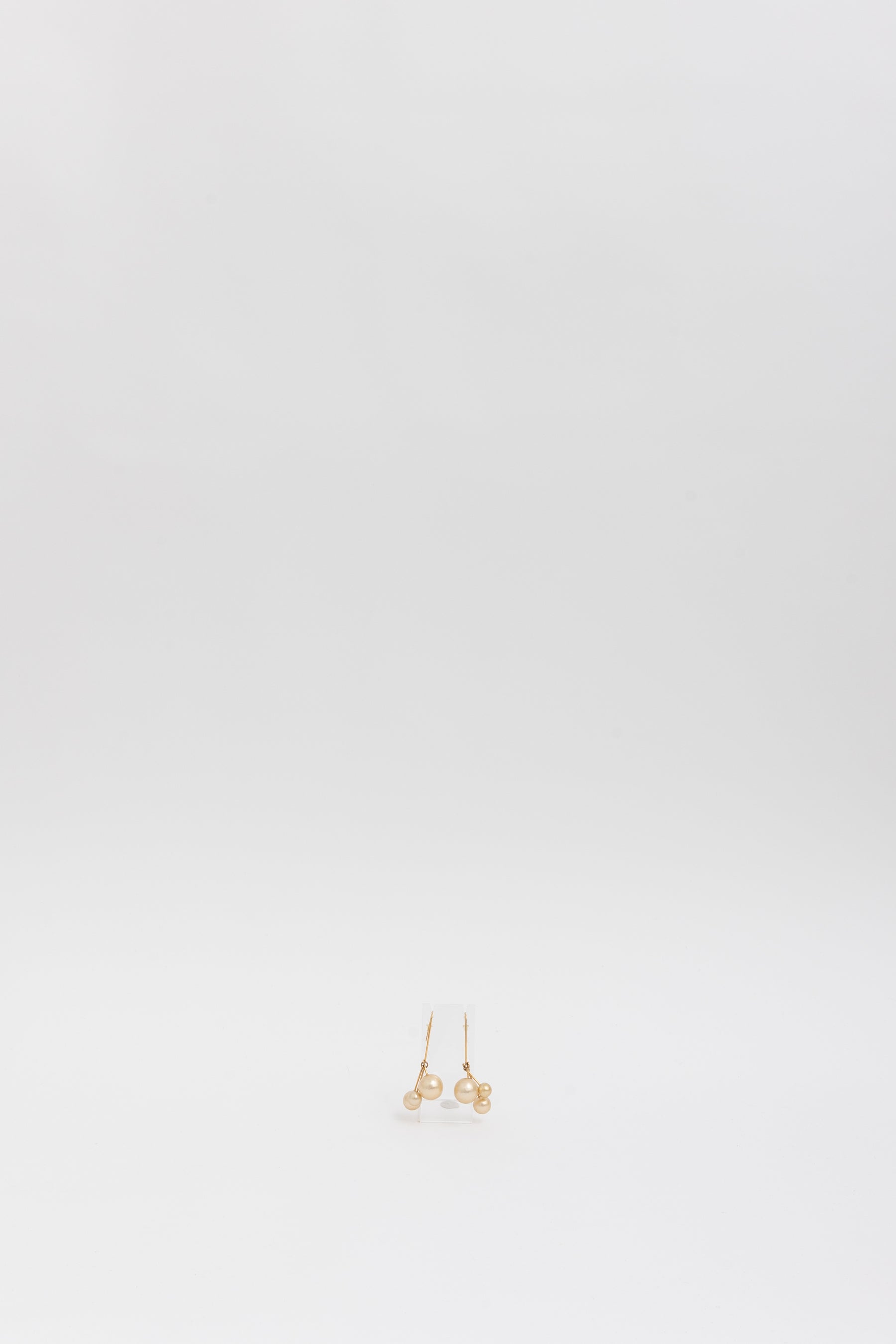 Bijoux Triple Faux Pearl Drop Earrings