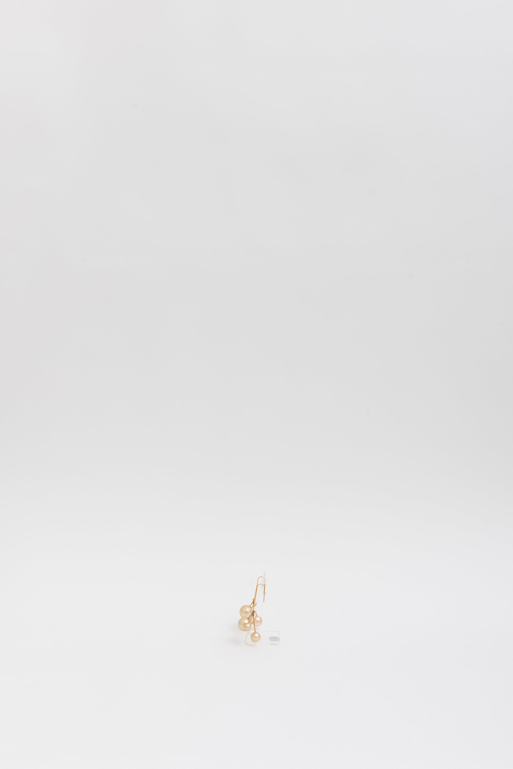Bijoux Triple Faux Pearl Drop Earrings