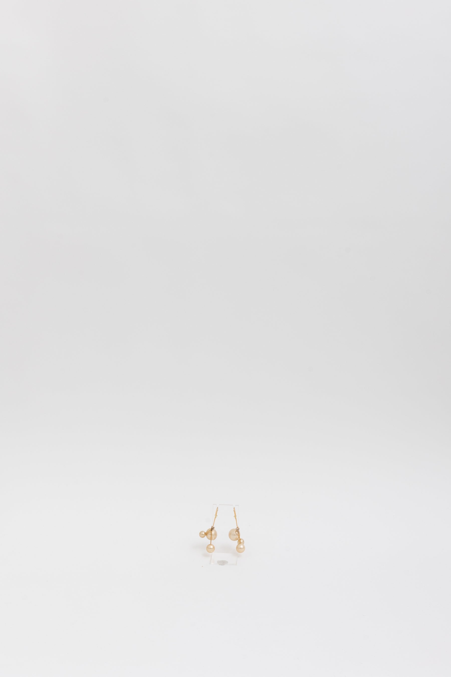 Bijoux Triple Faux Pearl Drop Earrings