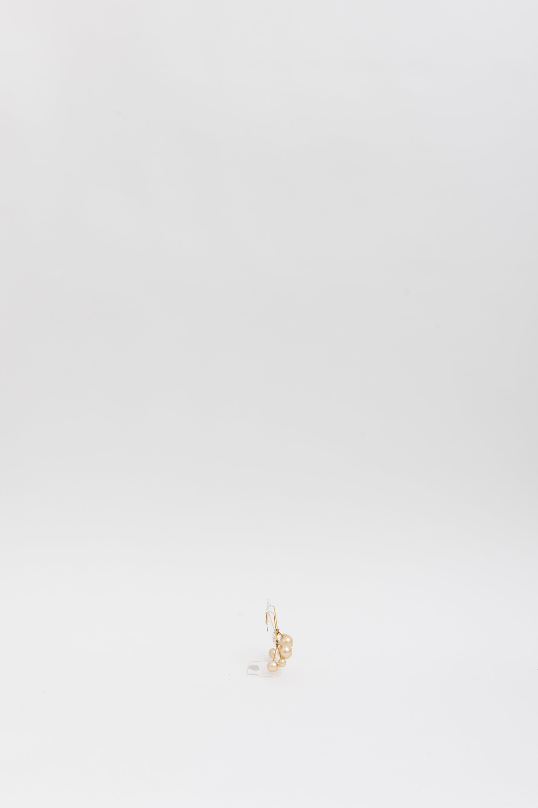 Bijoux Triple Faux Pearl Drop Earrings