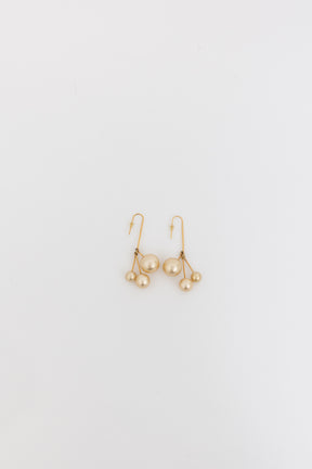 Bijoux Triple Faux Pearl Drop Earrings