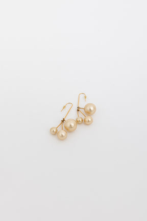 Bijoux Triple Faux Pearl Drop Earrings