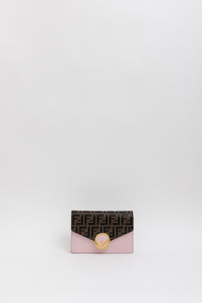 F is Fendi FF Embossed Wallet on Chain