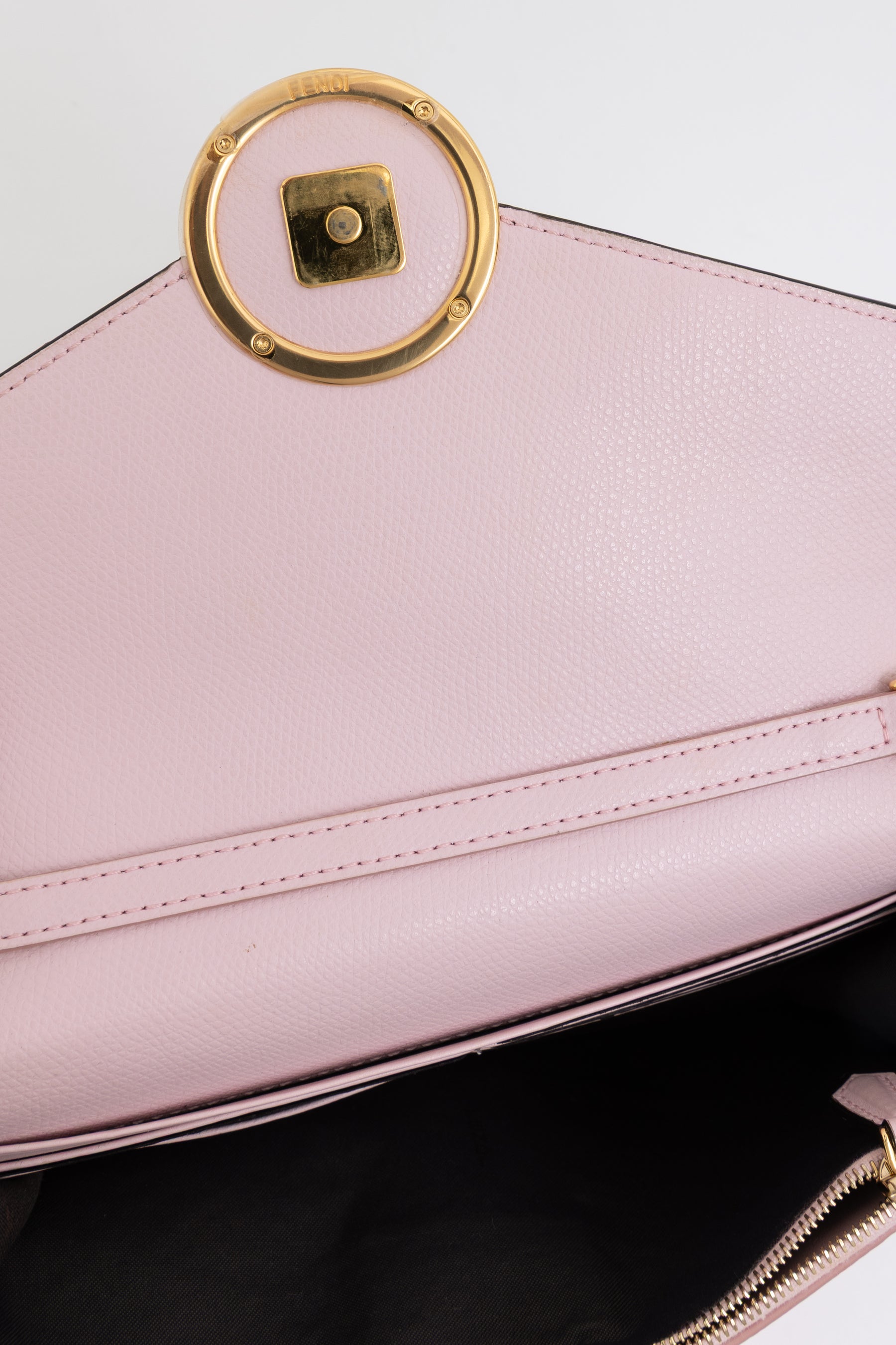 F is Fendi FF Embossed Wallet on Chain