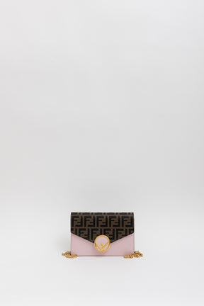 F is Fendi FF Embossed Wallet on Chain