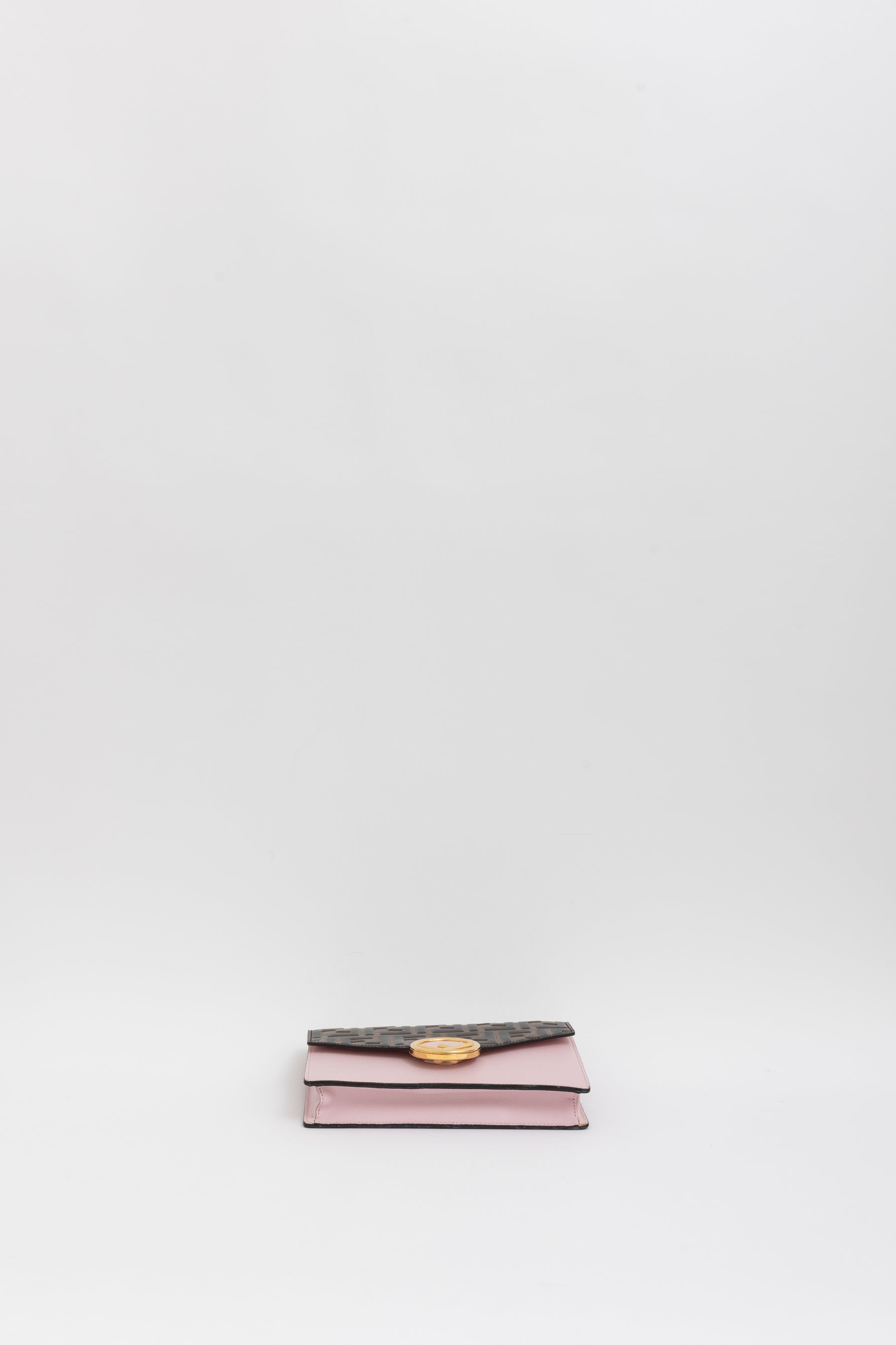 F is Fendi FF Embossed Wallet on Chain