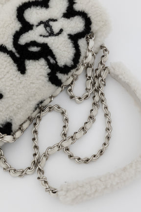 22A Fluffy Camellia Flap Bag