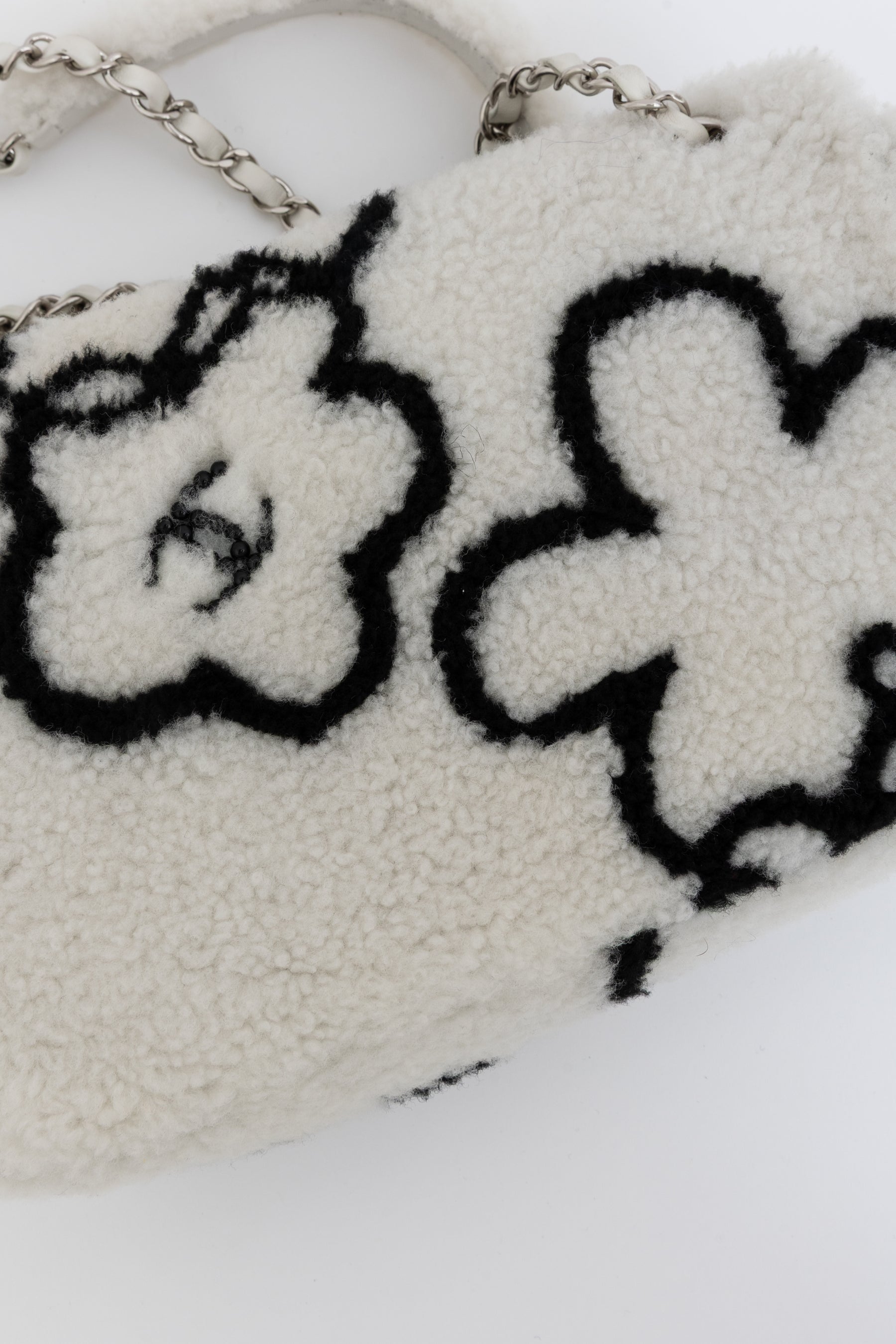22A Fluffy Camellia Flap Bag