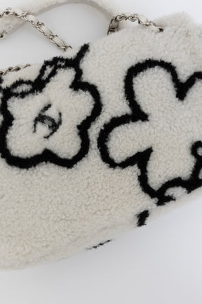 22A Fluffy Camellia Flap Bag