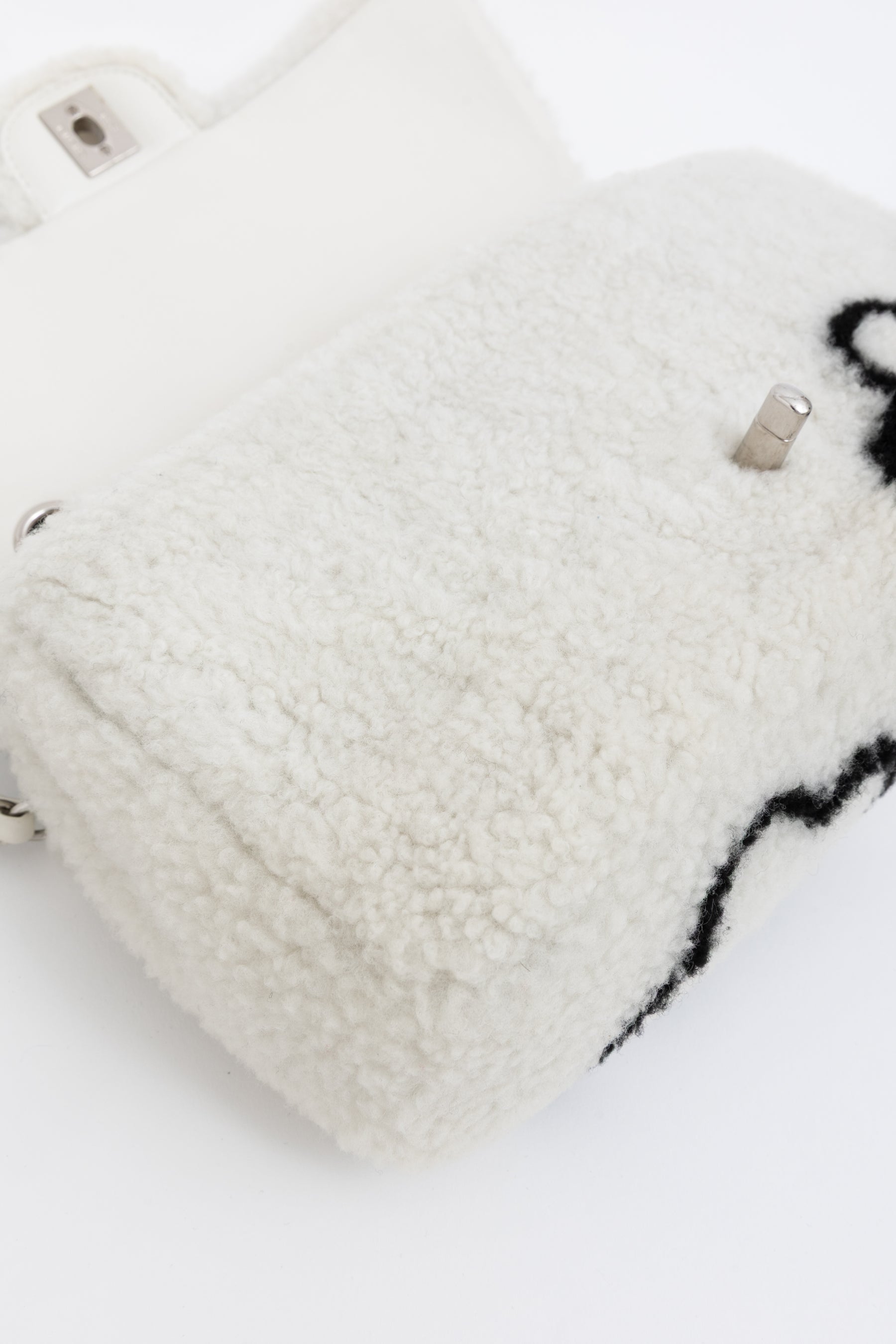 22A Fluffy Camellia Flap Bag