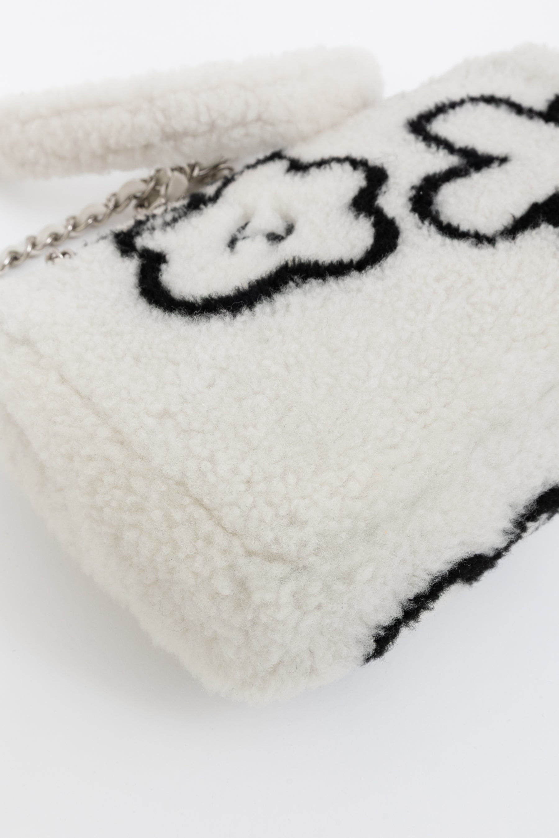 22A Fluffy Camellia Flap Bag