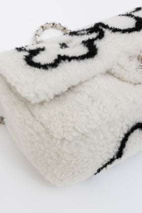 22A Fluffy Camellia Flap Bag