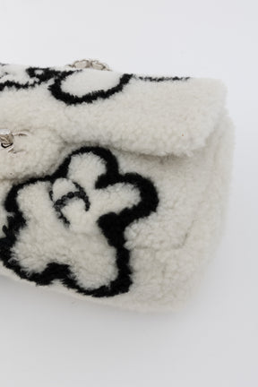 22A Fluffy Camellia Flap Bag