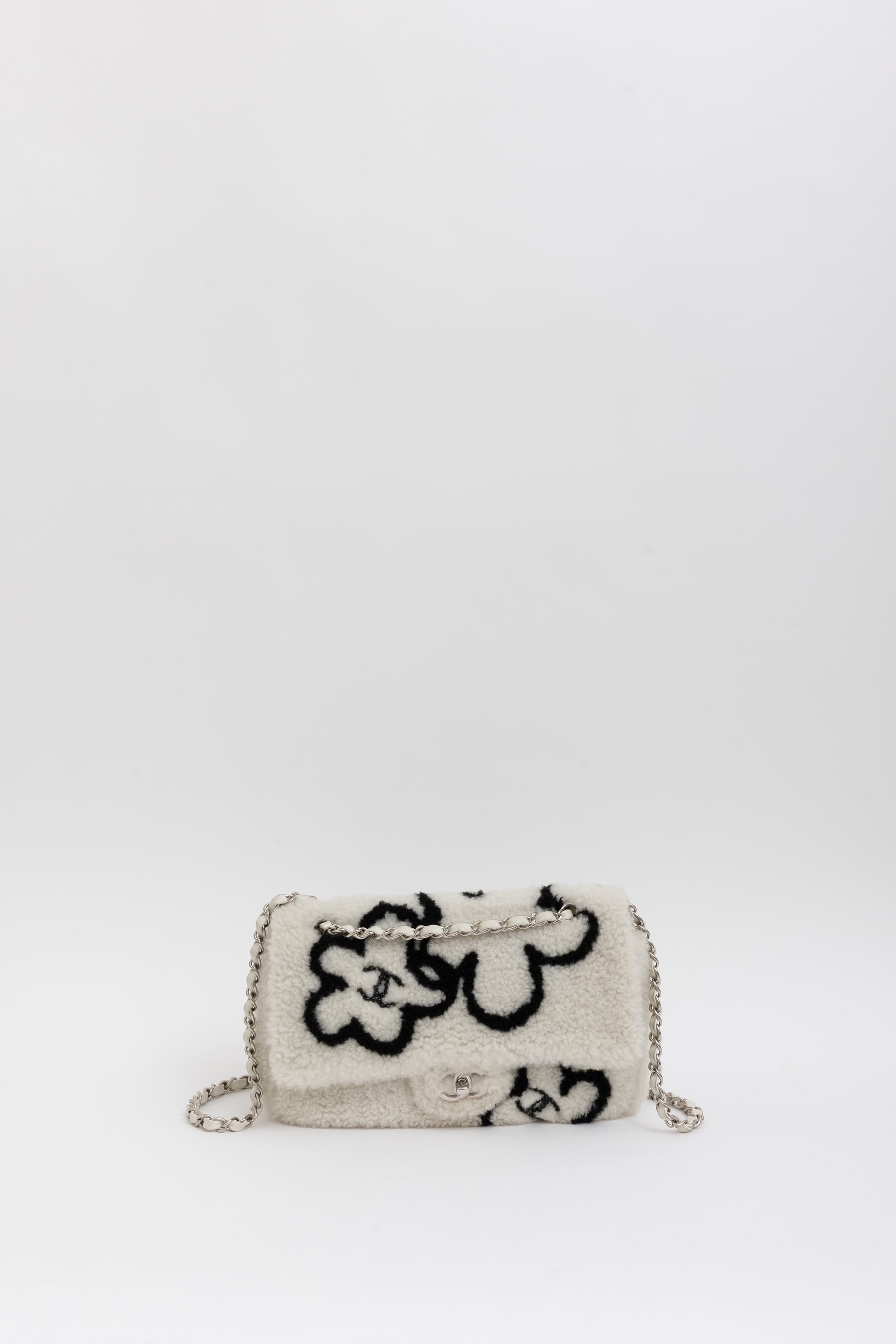 22A Fluffy Camellia Flap Bag