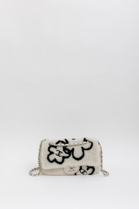 22A Fluffy Camellia Flap Bag