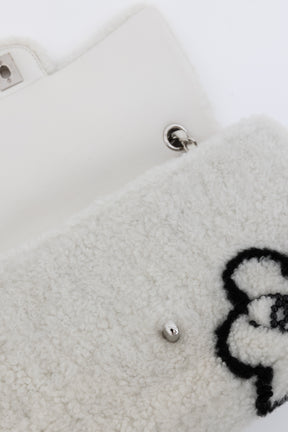 22A Fluffy Camellia Flap Bag
