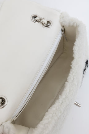 22A Fluffy Camellia Flap Bag