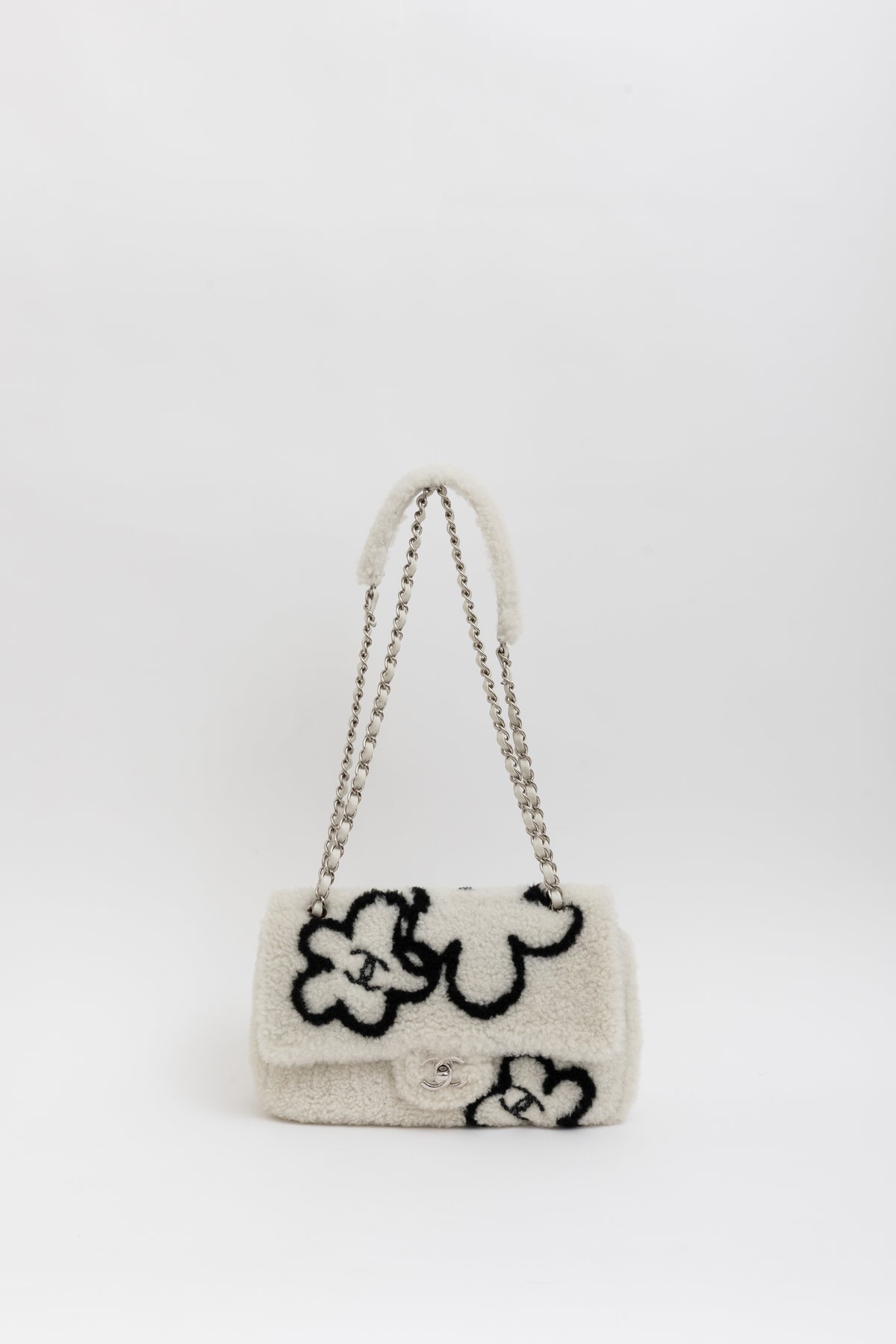 22A Fluffy Camellia Flap Bag