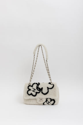 22A Fluffy Camellia Flap Bag