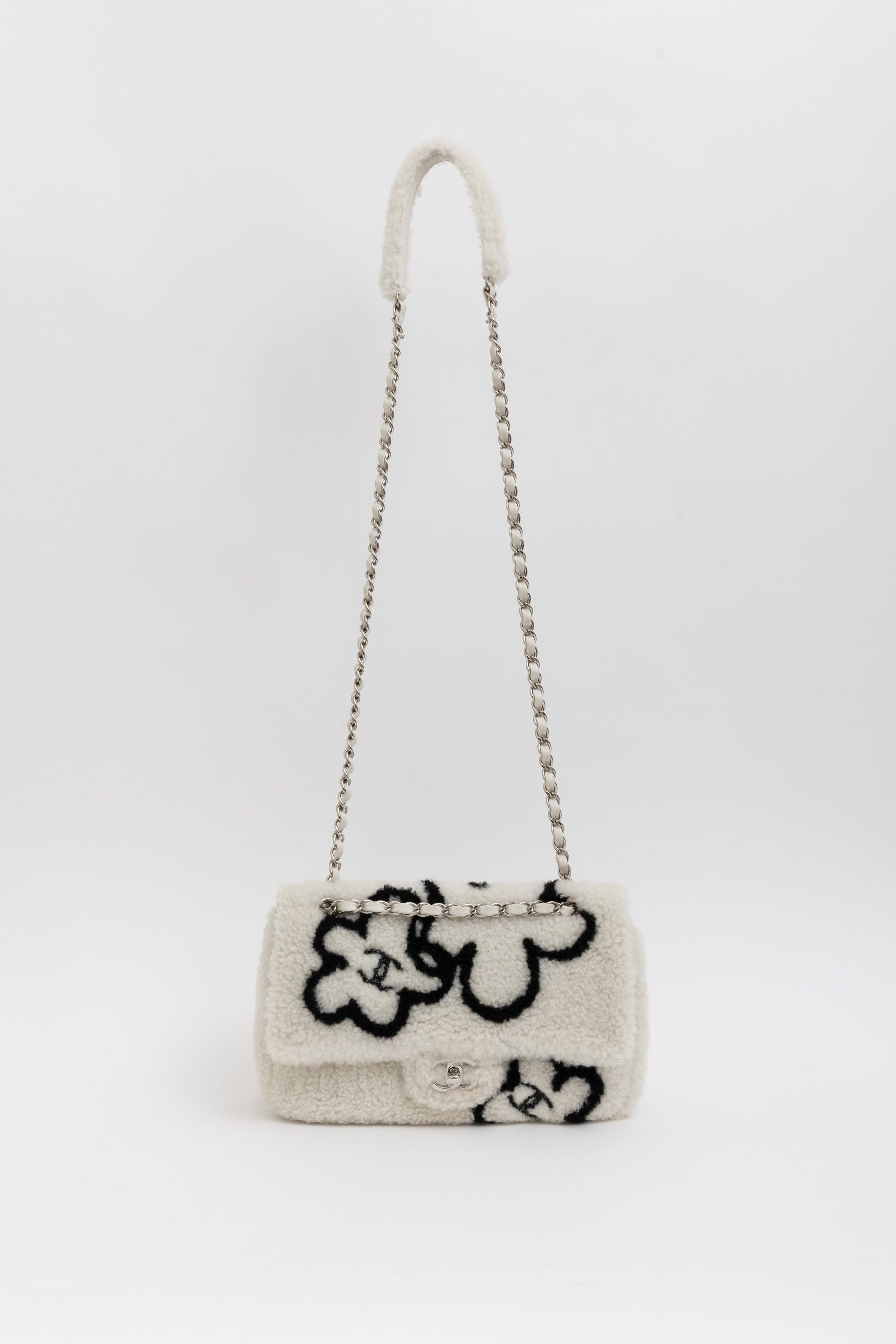 22A Fluffy Camellia Flap Bag