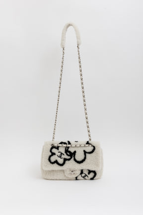22A Fluffy Camellia Flap Bag