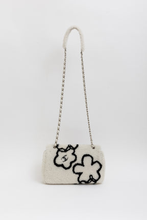 22A Fluffy Camellia Flap Bag