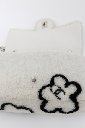 22A Fluffy Camellia Flap Bag