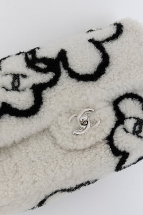 22A Fluffy Camellia Flap Bag