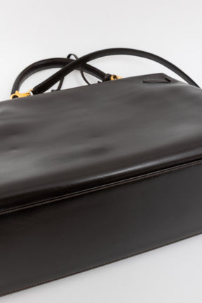 Kelly 35 Retourne Brown Box Leather