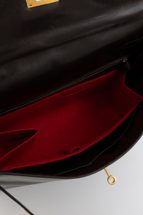 Kelly 35 Retourne Brown Box Leather